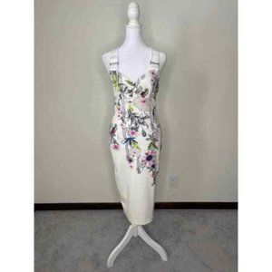 Ted Baker Women's White Scarlin Passion Flower Bodycon Dress